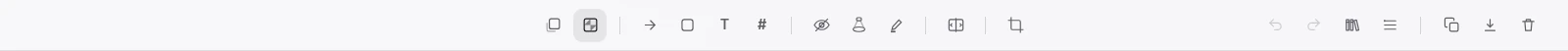 The editor toolbar